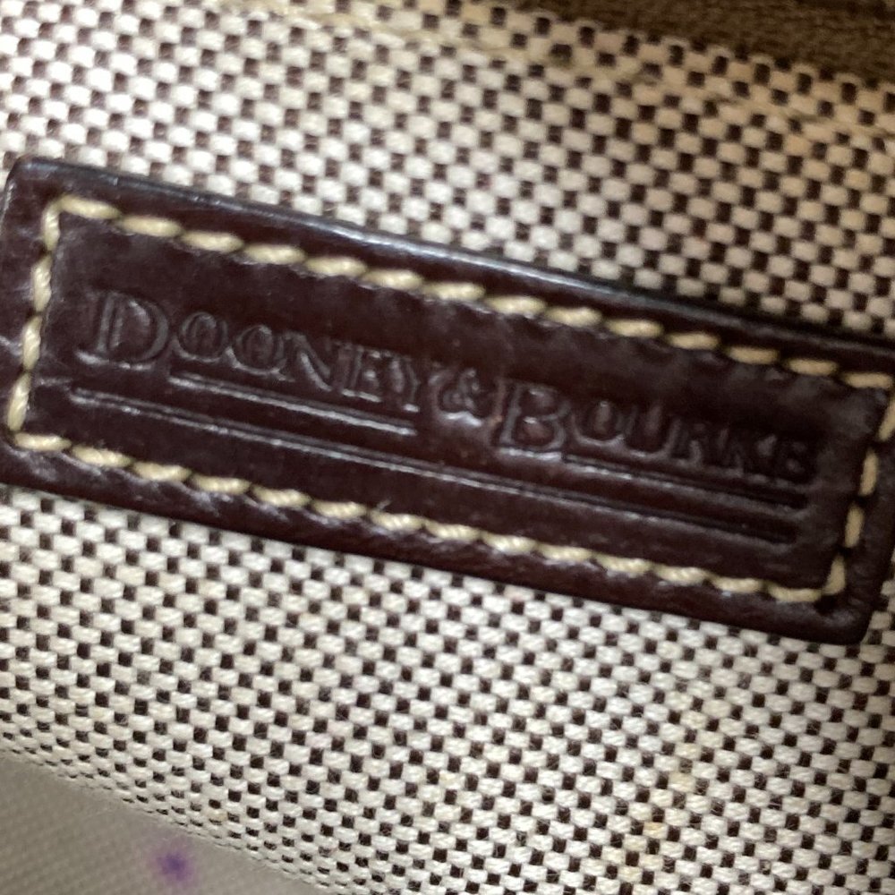 Dooney And Bourke Womens Gray Signature Jacquard Tote - Picture 6 of 13
